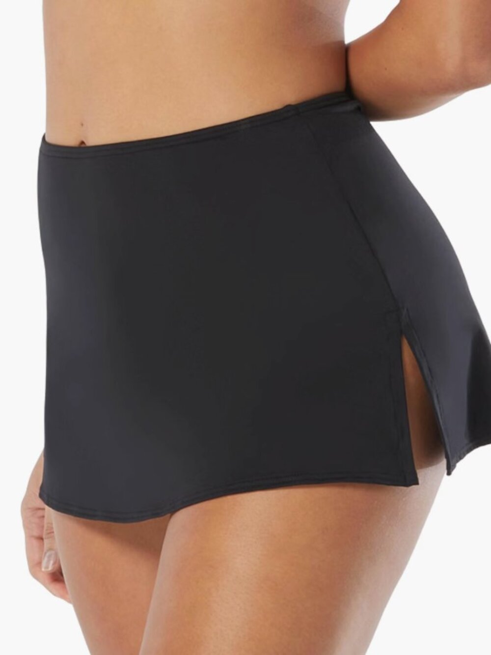 COCO REEF Skirted Swim Bottom Skirt Black Size S 12394